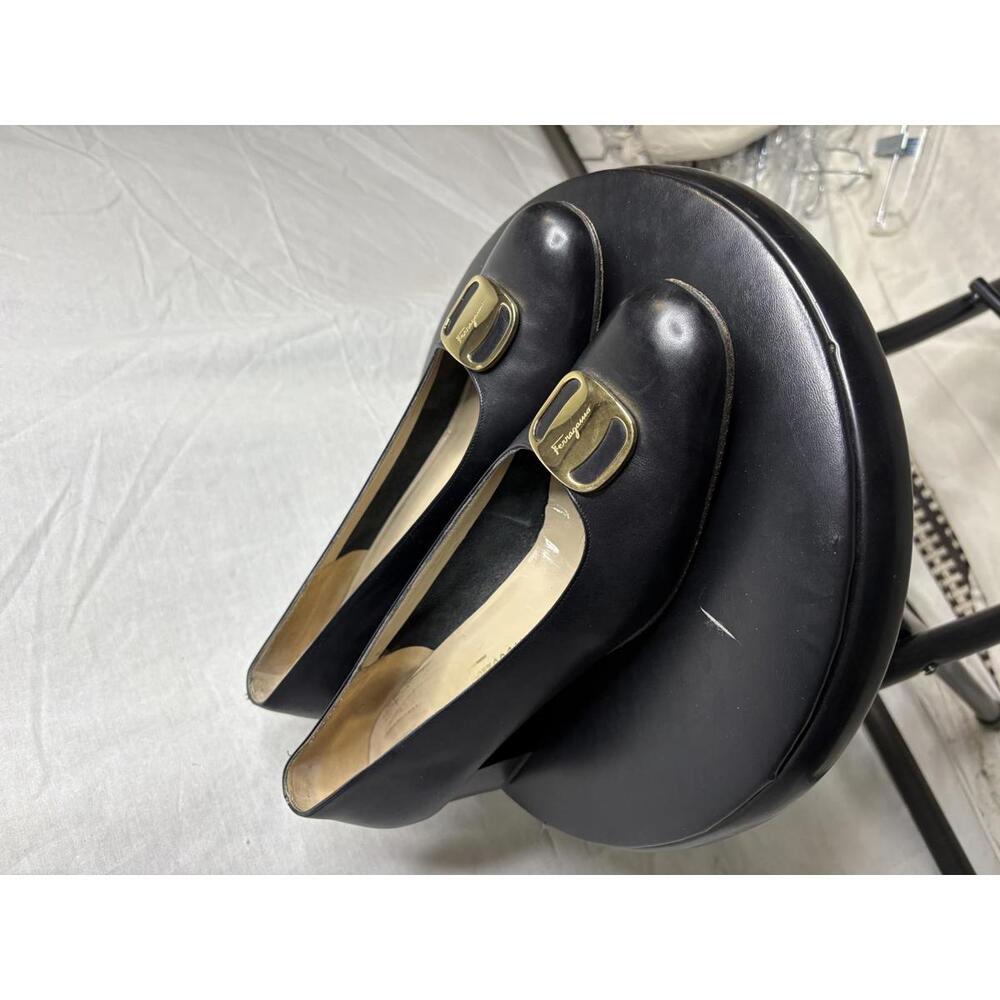 Vintage Salvatore Ferragamo Boutique Leather Shoes Size 12 - Picture 2 of 7